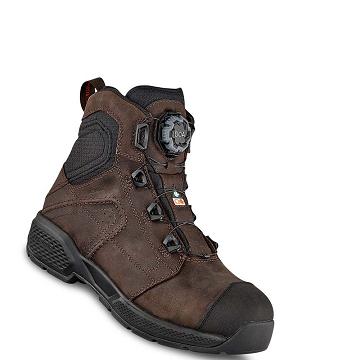 Red Wing Exos Lite 6-inch Waterproof, CSA Men's Safety Boots Coffee | ZA 344UZG